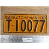 Image 1 : 1933 (truck) Sask License Plate