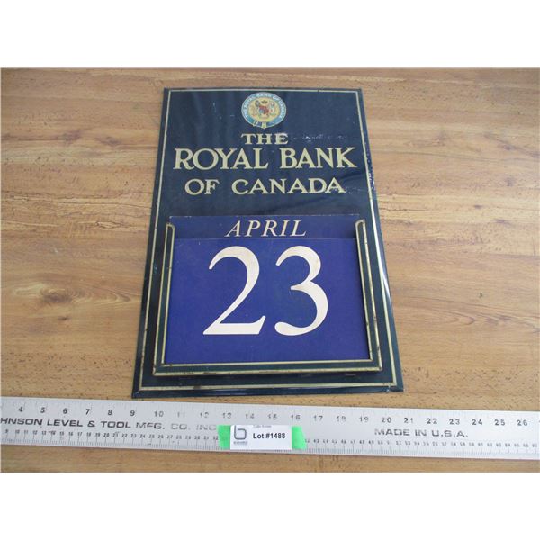 Royal Bank of Canada Calendar - complete