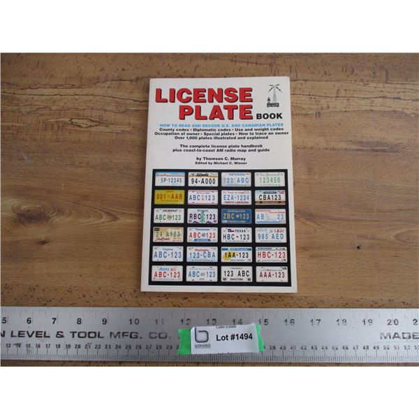 How to read Canada + US license plates book