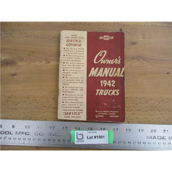 1942 Chevrolet Truck Operators manual