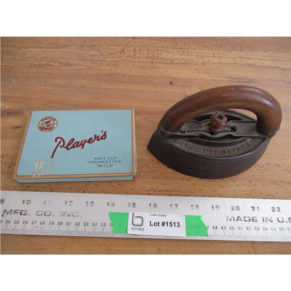 Sad iron with handle + players flat pack