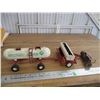 Image 1 : (3) Farm toys - drill, double disc, anhydrous tank