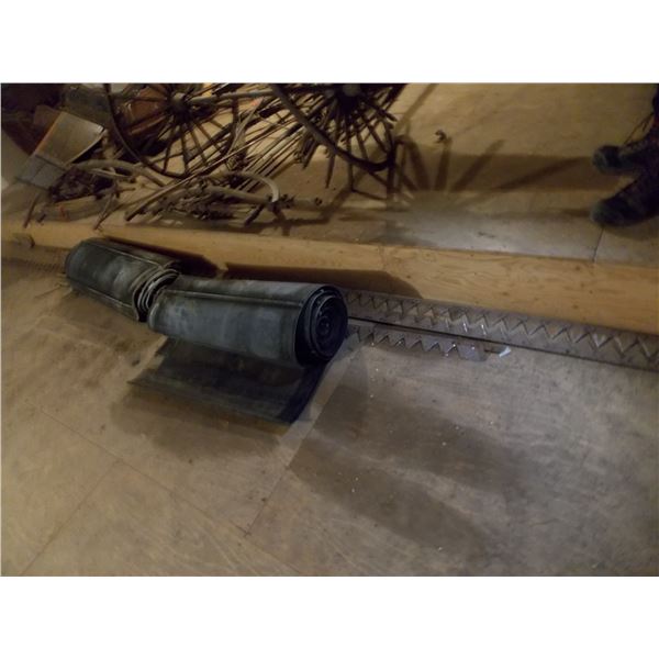 Swather cutting blades + Swather rubber canvas - located upstairs