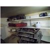 Image 1 : 4 shelves with sleighs - wood pieces, heavy duty straps - located upstairs