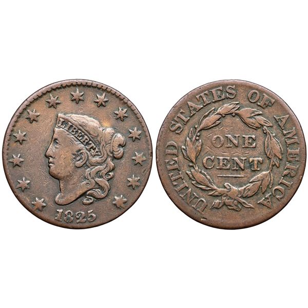 Quartet of 1825 Cents