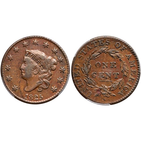 1825 N-6 R3 PCGS graded XF45