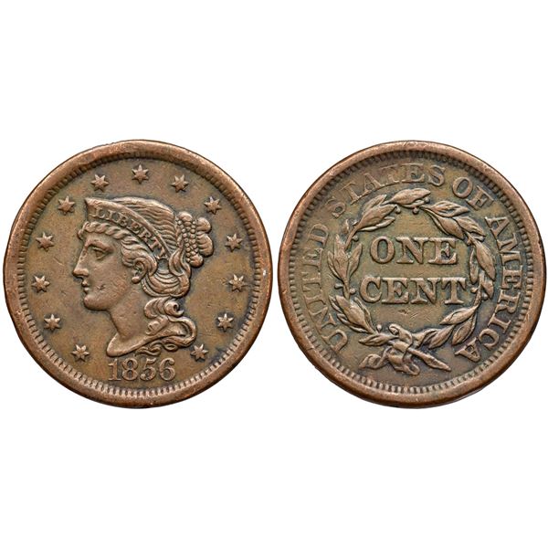 Pair of Cents, 1853 & 1856