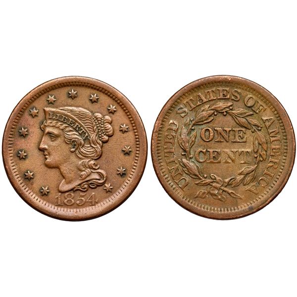Pair of Cents, 1854 & 1856