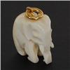 Vintage Pre-Ban Ivory Elephant Pendant (JEW-128)