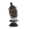 Image 1 : Tibet Bronze Prayer Wheel on Stand (ANT-460)