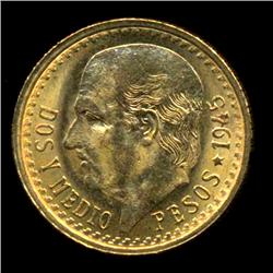 1955 Mexico Gold 2.5 Peso Coin (COI-841)