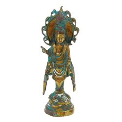 Antique Bronze Gilded Tibet Kwan Yin (ANT-241)