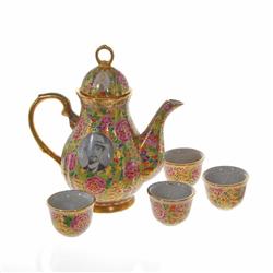 Benjarong Heavy Gilded Tea Set Rama V (ANT-412)