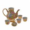 Image 2 : Benjarong Heavy Gilded Tea Set Rama V (ANT-412)