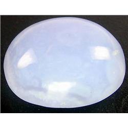 6.40ct. Astonishing Oval Cabochon Blue Chalcedony RETAIL $500 (GEM-2144)