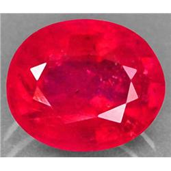 1.20ct. Oval Natural Mined Red Ruby Madascar. RETAIL $850 (GEM-0940)