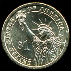 2007P Adams Dollar Double Edge Inscription ERROR RARE BU (COI-3641)