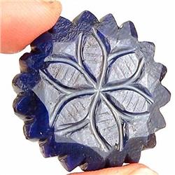115ct. Museum Grade Huge Natural Carved Royal Blue Sapphire RETAIL $8500 (GEM-2593)