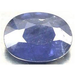 .87ct.  Blue Natural Sapphire Oval Facet RETAIL $550 (GEM-2652)
