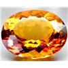 24.80ct.  Amazing Oval Citrine Golden Orange  RETAIL $2100 (GEM-2731)