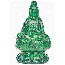 500ct. Kuan Yin Statue Green Sapphire  RETAIL $1350 (GEM-0818)