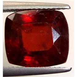 5.25ct. RARE Glowing Ceylon Hessonite Garnet Square RETAIL $1800 (GEM-1311)