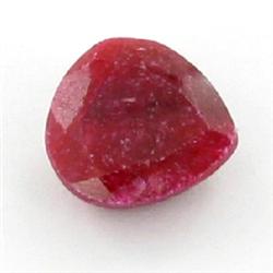 4.35ct. EXCELLENT Blood Red Africa Ruby Pear Cut RETAIL $400 (GEM-1366)