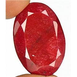 50ct. Rare Huge Pigeon Blood Red Natural African Ruby RETAIL $3000 (GEM-2628)