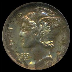 1940S Mercury Dime NGC Graded Gem+ FB (COI-3787)