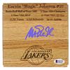 Image 1 : MAGIC JOHNSON SIGNED L.A LAKERS FLOORBOARD (BECKETT COA)