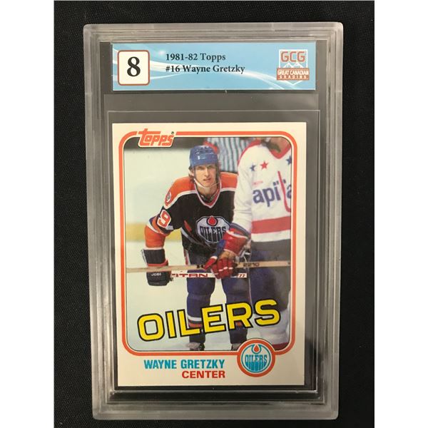 1981-82 TOPPS NO.16 WAYNE GRETZKY (GCG 8)