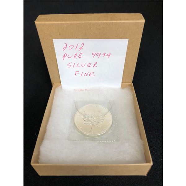 2012 PURE 9999 FINE SILVER COIN