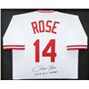 Image 2 : PETE ROSE SIGNED AND CUSTOM FRAMED REDS JERSEY (BECKETT COA)