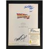 Image 2 : CHRISTOPHER LLOYD AND MICHAEL J. FOX SIGNED BACK TO THE FUTURE SCRIPT (RA COA)