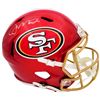 Image 1 : JOE MONTANA SIGNED SAN FRAN 49ERS FULL SIZE SPEED HELMET (JSA COA)