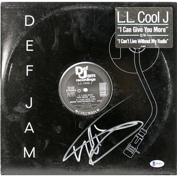 LL COOL J SIGNED DEF JAM VINYL RECORD (BECKET COA)