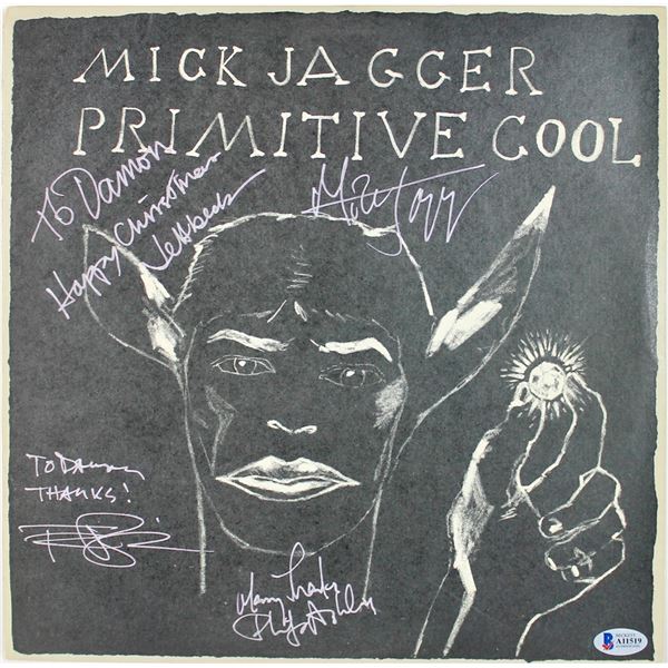 PRIMATIVE COOL MULTI SIGNED ALBUM w/ JEFF BECK, MICK JAGGER, PHIL ASHLEY (BECKETT LOA)