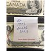 Image 2 : 1973 $1 CANADA BANK NOTES (X10)