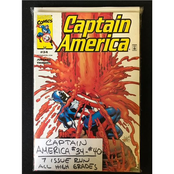 CAPTAIN AMERICA NO.34-40 (MARVEL COMICS)