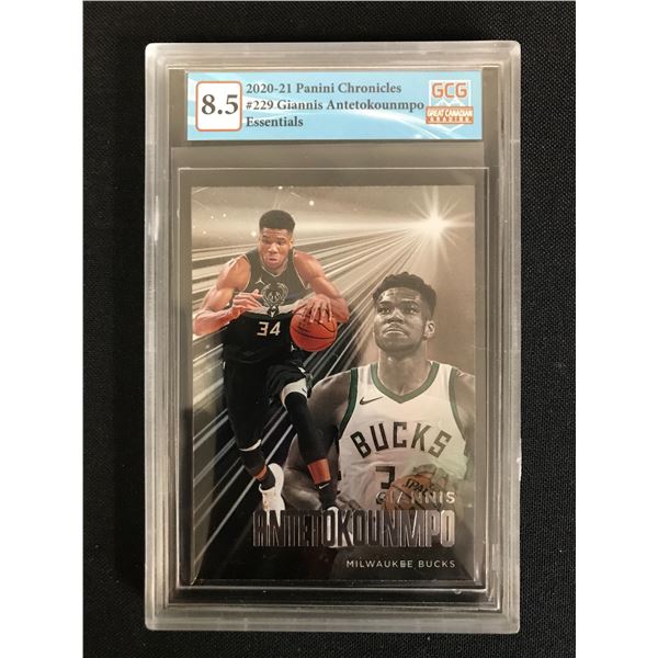 2020-21 PANINI CHRONICLES NO.229 GIANNIS ANTETOKOUNMPO ESSENTIALS (GCG 8.5)