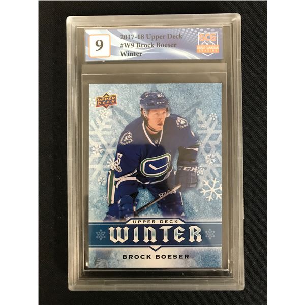 2017-18 UPPER DECK NO.W9 BROCK BOESER WINTER (GCG 9)