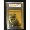Image 1 : 2017 MERRICK MINT DONALD TRUMP 23 KARAT GOLD (WCG 10)