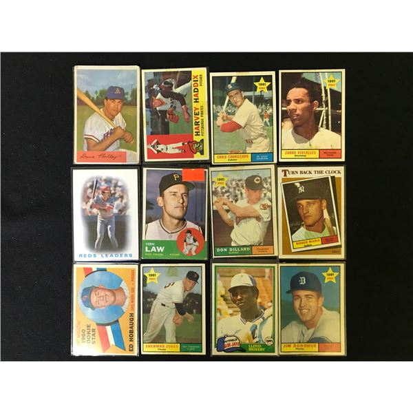 VINTAGE BASEBALL CARD LOT
