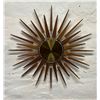 Mid Century Westclox BATTERY OP Starburst Sunburst Wall Clock 26"