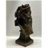 Image 3 : S. Chounard French Bronze Bust - Jesus Christ HEAVY (approx: 10" T 5"W)