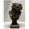 Image 5 : S. Chounard French Bronze Bust - Jesus Christ HEAVY (approx: 10" T 5"W)