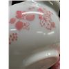 Image 4 : 3 Pyrex Pink Gooseberry Cinderella Mixing Bowls 442/443/444
