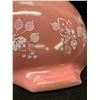 Image 6 : 3 Pyrex Pink Gooseberry Cinderella Mixing Bowls 442/443/444