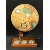 Light Up Scan - Globe Demark Lamp With Barometer base  (Approx: 17.5" tall)