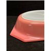 Image 5 : Vintage Pyrex Pink Daisy Divided Casserole w/Lid Excellent Condition 1.5Qt
